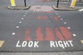 London UK pedestrian crossing Royalty Free Stock Photo