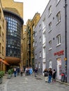 London, UK: People walking in Clink Street in Southwark Royalty Free Stock Photo