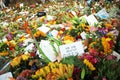 London UK -15.09.2022: Queen Elizabeth dies and thousands of people leave flower and cards at Green Park and Buckingham