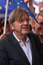 Pro-EU supporter Belgian MEP Guy Verhofstadt at the National Rejoin March in London.