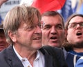 Pro-EU supporter Belgian MEP Guy Verhofstadt at the National Rejoin March in London.