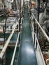 LONDON/UK - SEPTEMBER 12 : Engine Room on HMS Belfast in London Royalty Free Stock Photo