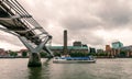 The Millennium Bridge and Tate Modern. Royalty Free Stock Photo