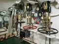 LONDON/UK - SEPTEMBER 12 : Pressure Valves on HMS Belfast in Lon Royalty Free Stock Photo