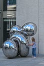 The mirrored steel Knot sculpture by Richard Hudson