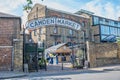 Sign at one of the Camden Market entrance Royalty Free Stock Photo