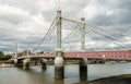 The Albert Bridge in London. Royalty Free Stock Photo