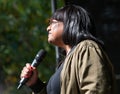 Diane Abbott MP at the STOP THE COUP protest demonstration, London, UK.