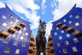 London, UK: Statue of Jacob, the Circle dray horse located at The Circle, Queen Elizabeth Street in Shad Thames