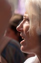 British actress Emma Thompson at the Extinction Rebellion protest at Oxford Circus, London, UK.