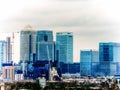 LONDON, UK - 16TH FEBRUARY 2015: Canary Wharf Buildings in London