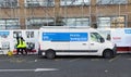 London UK - 13th January 2022 - Covid-19 Mobile Testing Unit.