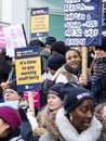 Nurses on strike at University College Hospital - London, UK.