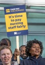 Nurses on strike at University College Hospital - London, UK.