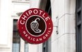 London, UK, 17th July 2019, Chipotle Mexican Grill Sign Royalty Free Stock Photo