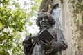 London, UK, 17th July 2019, Statue of Dr Samuel Johnson on the Strand Royalty Free Stock Photo