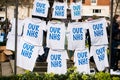 Supportive t-shirts at the Save Our NHS protest demonstration - London.