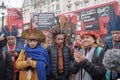 Brazilian leaders protesting in London