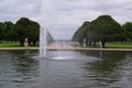 London, UK: the Great Fountain of Hampton Court Palace gardens Royalty Free Stock Photo