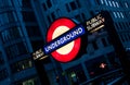 London Undergorund Tube Sign Royalty Free Stock Photo