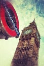 London underground and Big Ben