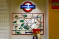 London Underground Map Built From LEGO Bricks Royalty Free Stock Photo