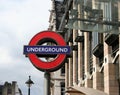 London underground sign Royalty Free Stock Photo