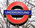 London underground sign Royalty Free Stock Photo