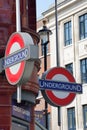 London Underground sign at Covent Garden Royalty Free Stock Photo