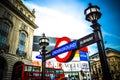 London underground station Royalty Free Stock Photo