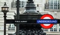 London Underground tube sign Royalty Free Stock Photo