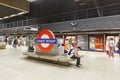 London Underground Tube station Metro Canary Wharf Jubilee Line Royalty Free Stock Photo