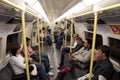 London underground tube train Royalty Free Stock Photo