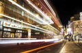 Long exposure photography of night London city United Kingdom Royalty Free Stock Photo