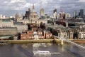 LONDON, United Kingdom, Aerial view of St Paul cathedral