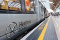 Heathrow Express train at Paddington Station, London, United Kingdom Royalty Free Stock Photo