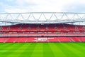 London, United Kingdom - AUG 31,2019: A picture of empty Emirates Stadium during weekend which open for tourist to visit. Its a Royalty Free Stock Photo