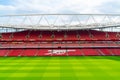 London, United Kingdom - AUG 31,2019: A picture of empty Emirates Stadium during weekend which open for tourist to visit. Its a Royalty Free Stock Photo