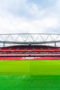 London, United Kingdom - AUG 31,2019: A picture of empty Emirates Stadium during weekend which open for tourist to visit. Its a Royalty Free Stock Photo