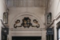 Sign at the entrance of Punch & Judy pub in Covent Garden Market, London, UK