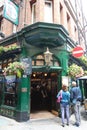 Typical British pub The Blue Posts located in London near Carnaby street , United Kingdom. Royalty Free Stock Photo