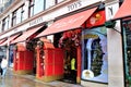 London, United Kingdom - December 2023 - An entrance to Hamleys store with toys and games