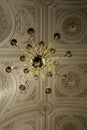 LONDON, UNITED KINGDOM - Feb 19, 2013: The ceiling and light in the church of St Martin in the Fields