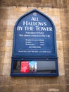 All Hallows by the Tower - London