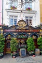 London, United Kingdom, February 7, 2022: classic English pub Cross Keys pub.