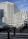 London, United Kingdom - February 03, 2019: Modern offices of UK branch of Credit Suisse at Canary Wharf. CS Group AG is