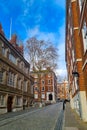 London, United Kingdom, February 7, 2022: small brick houses in London.