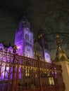 Natural History Museum at night, London, UK Royalty Free Stock Photo