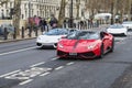 Parade of Lamborghini Aventador in London, England, United Kingdom