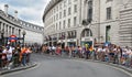 People parading at the Pride Parade 2019 at London city, UK Royalty Free Stock Photo